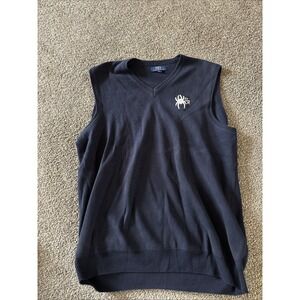 Vintage Vantage V Neck Navy‎ Blue Sweater Vest Univeristy Of Richmond Size XL